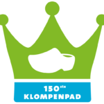 150steKlompenpad Logo Web Groen Blauw