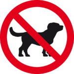 Verboden Honden Rond Nobackground