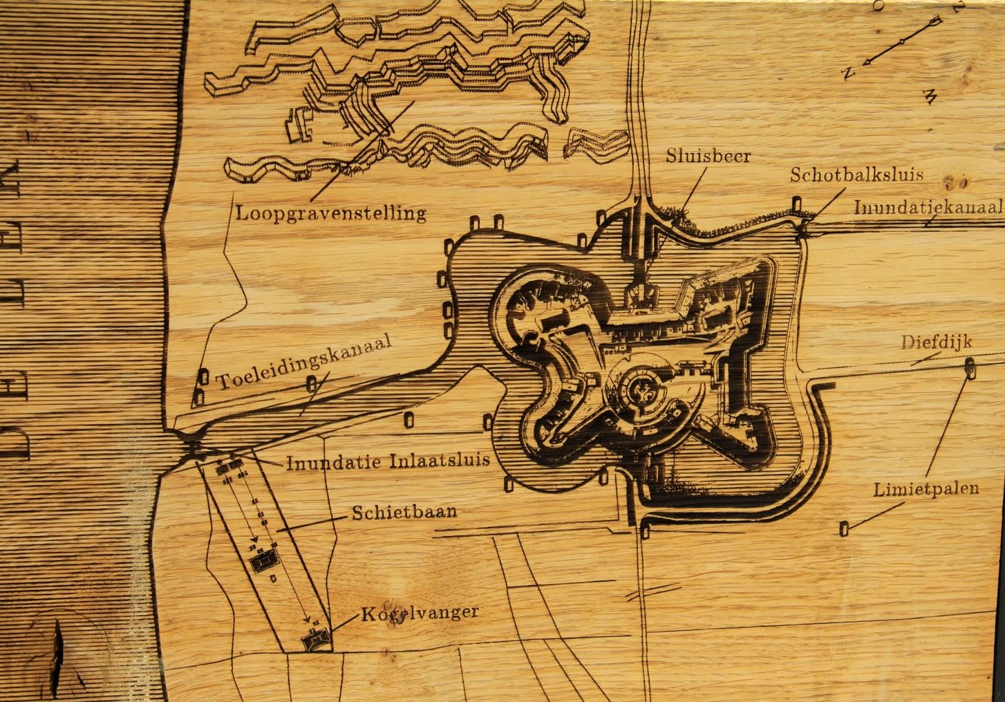 historische kaart fort everdingen
